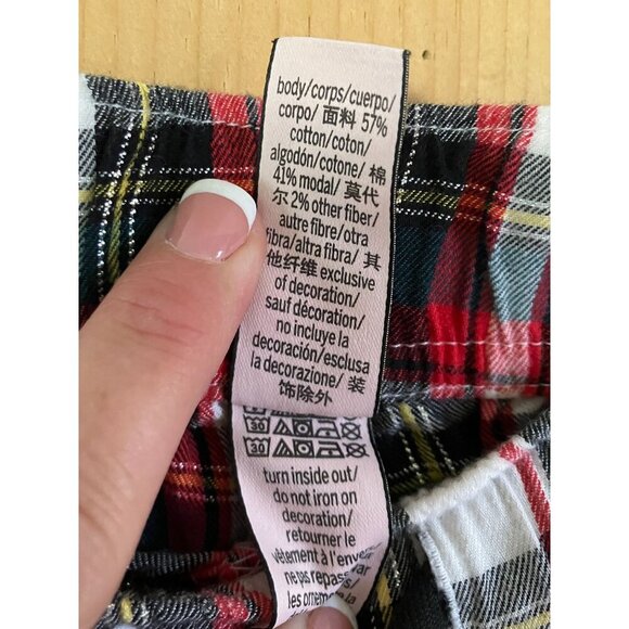 Victoria’s Secret Womens Christmas Flannel Pajama Pants Size Large White XM NWT - Picture 7 of 11